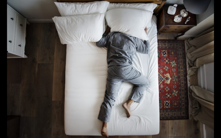 Insomnia and noise pollution concept