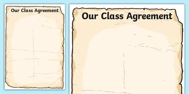Our Class Treaty - Editable Poster