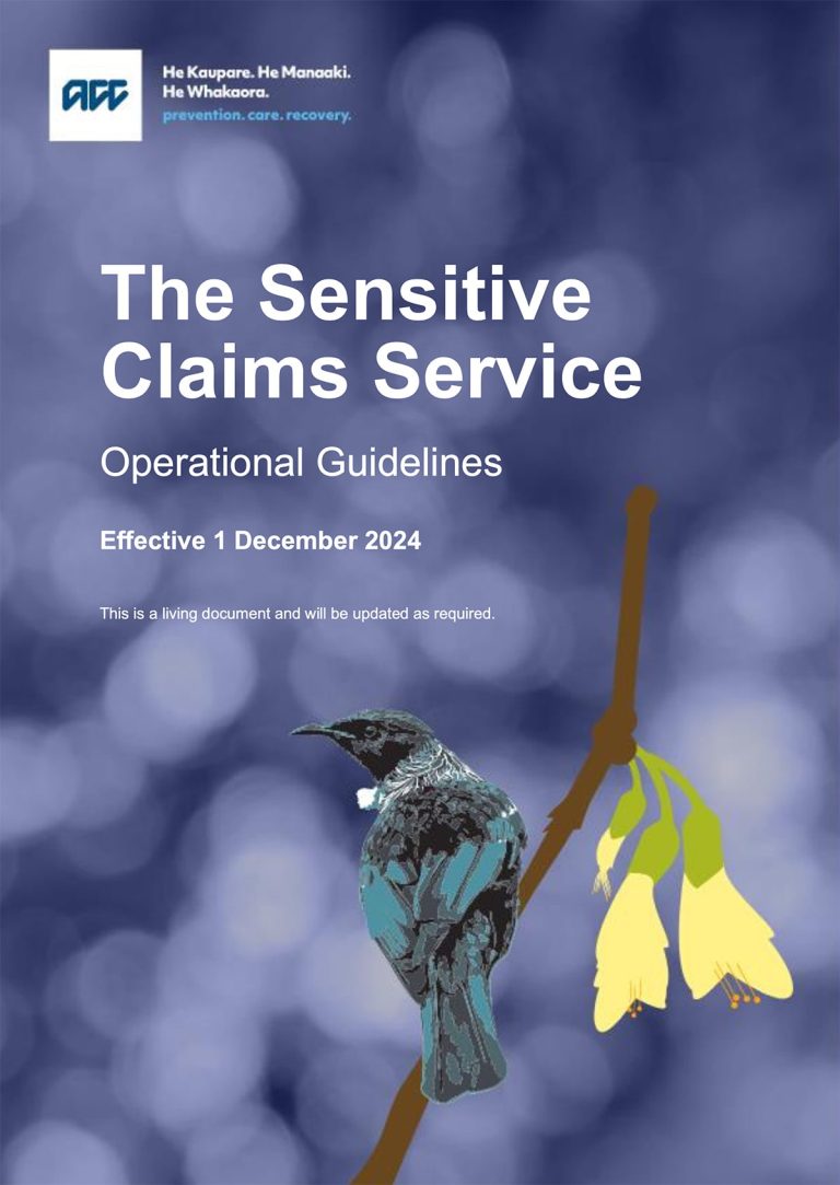 The Sensitive Claims Service Operational Guidelines