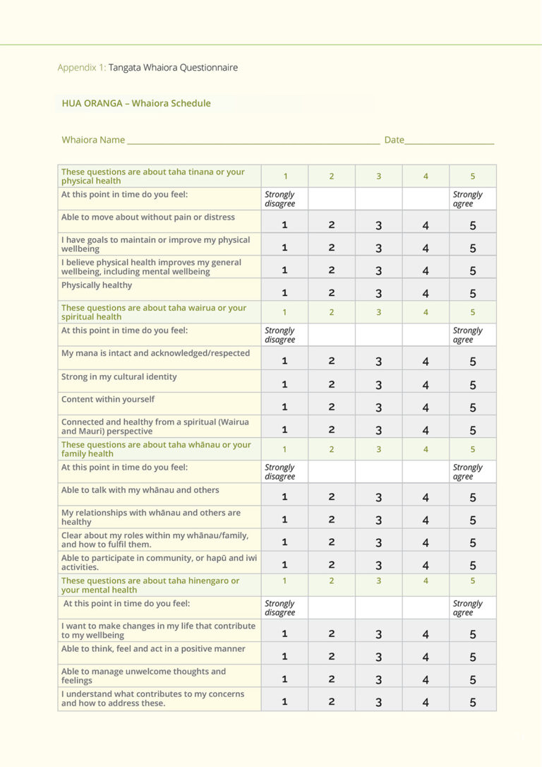 Hua Oranga - appendix_1_tangata_whaiora_questionnaire