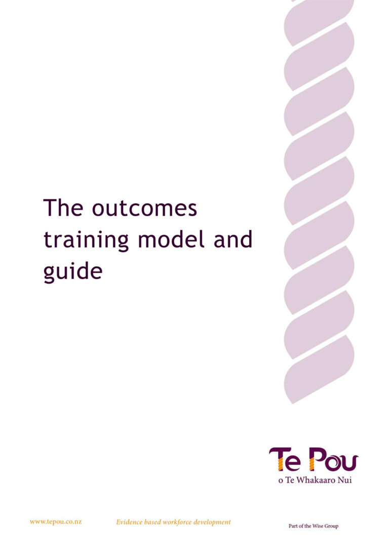 Te Pou - The Outcomes Training Model and Guide-1