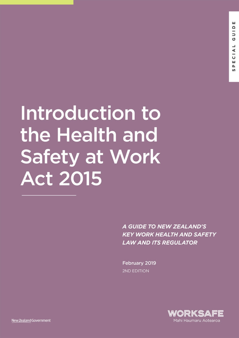 Work Safe - Introduction to the Health and Safety at Work Act 2015-1